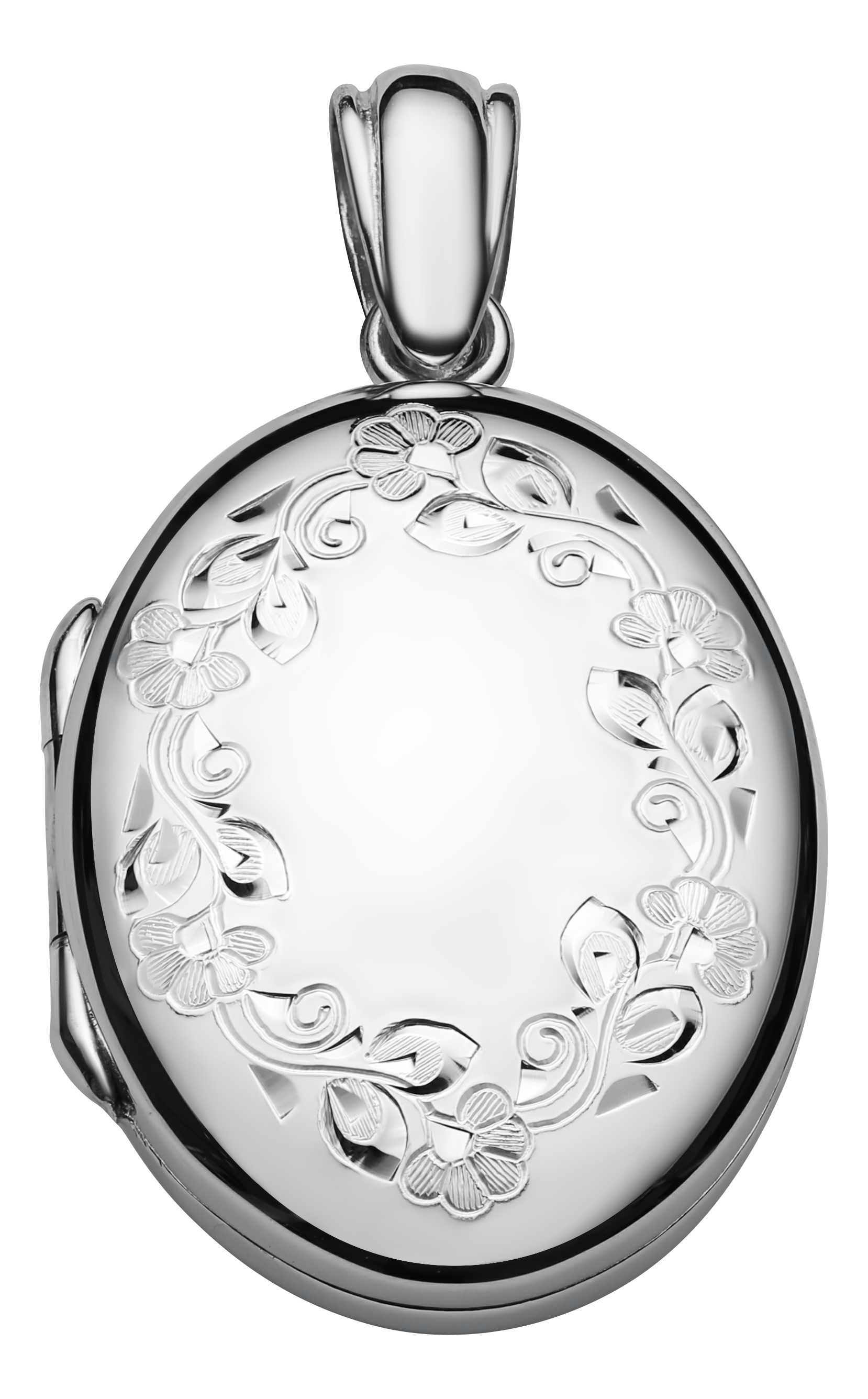 Marathon Engraved Oval Locket