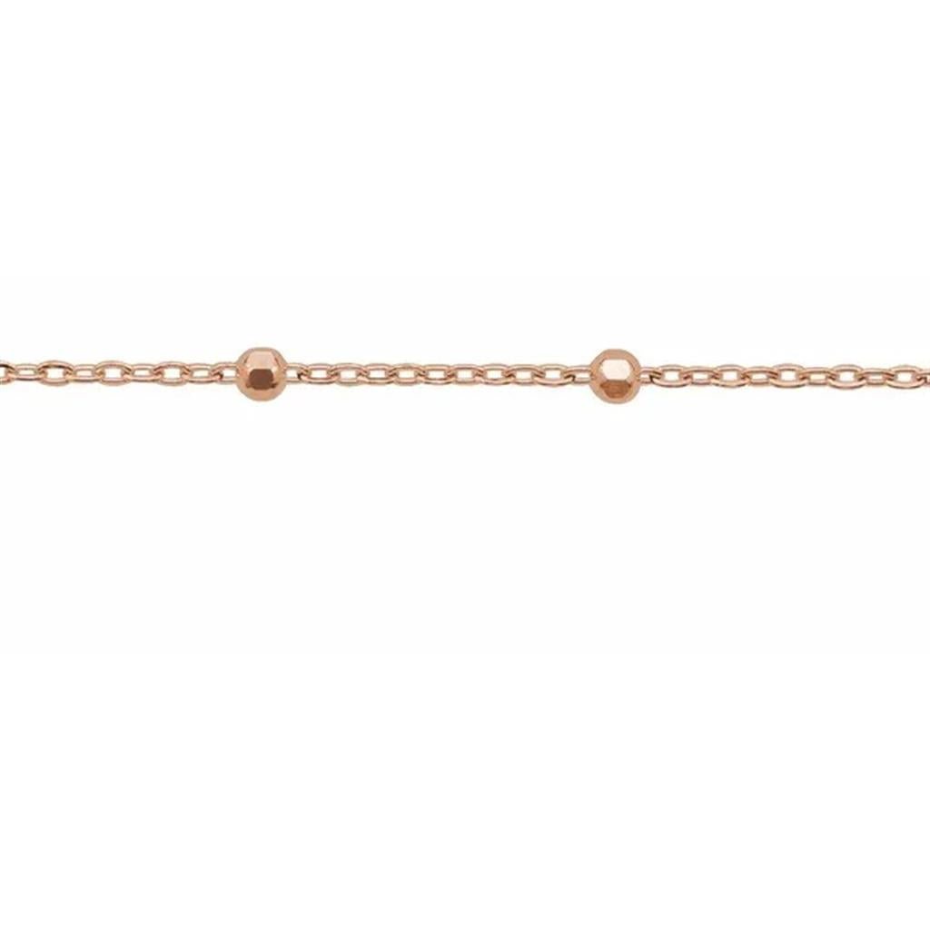 Cable Chain with Faceted Beads