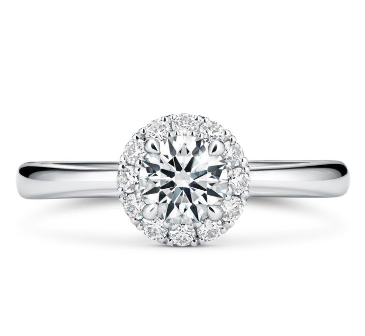 Vela Halo Diamond Engagement Ring
