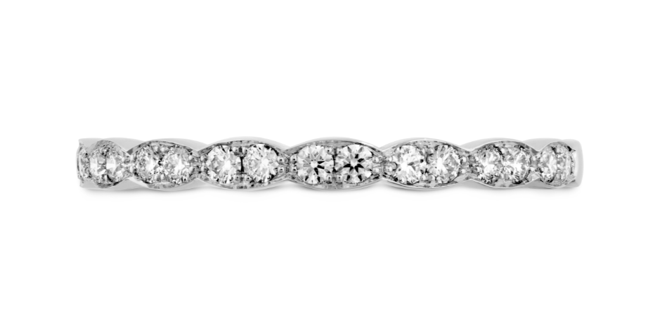 Hearts on Fire Lorelei Floral Wedding Band