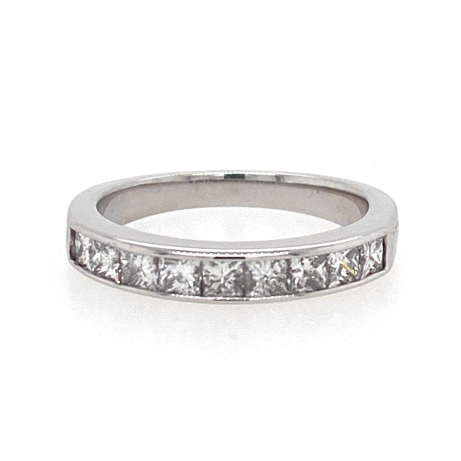 Princess Cut Diamond Channel Band