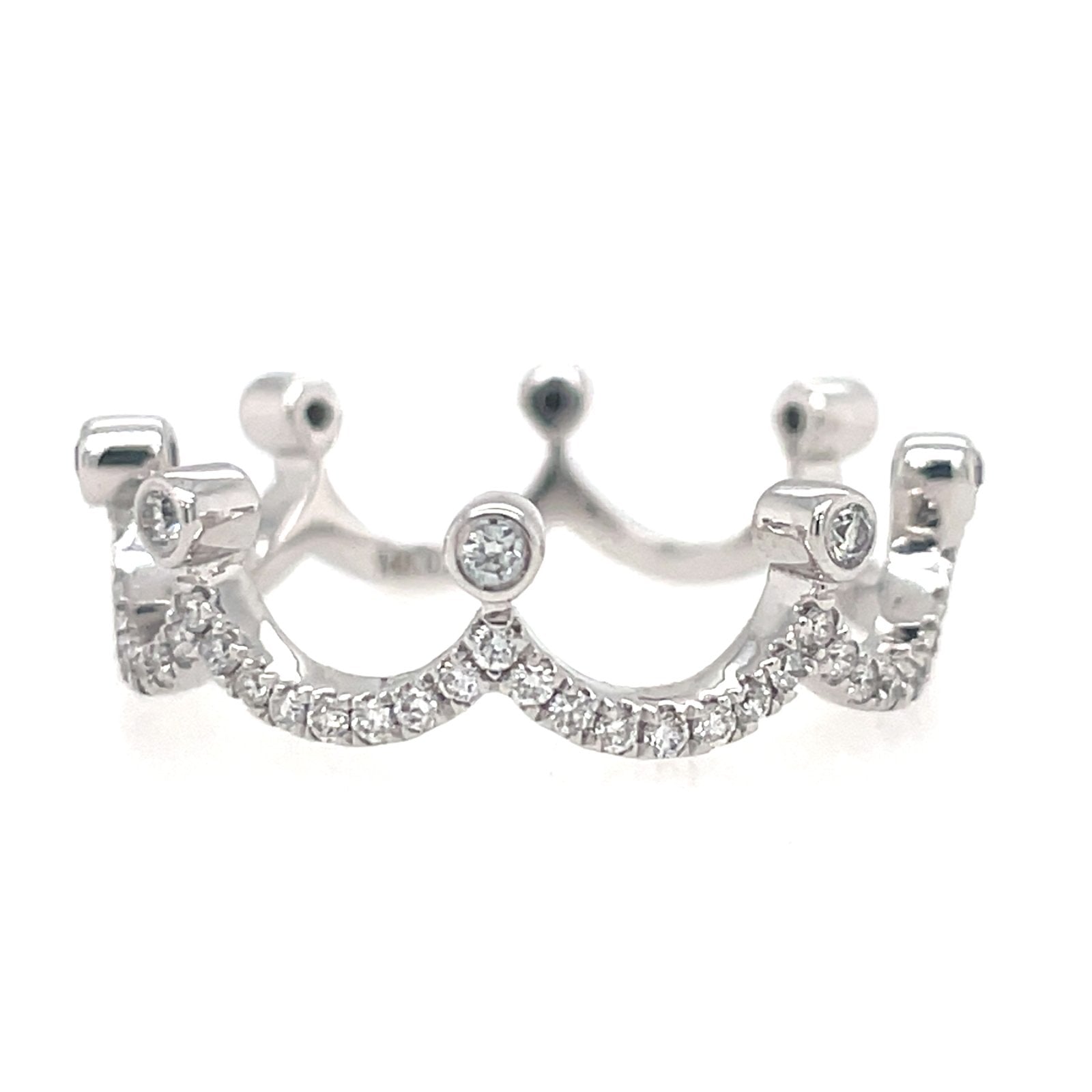 14k Diamond Stuckable Ring