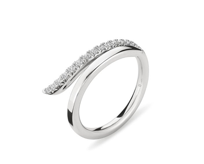 Hearts On Fire Vela French Cut Pav? Diamond Ring