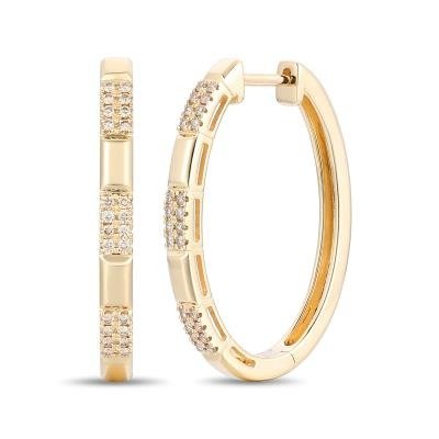 LeVian Diamond Hoops