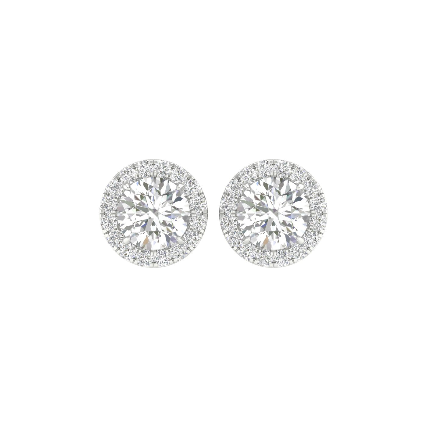 Halo Diamond Studs