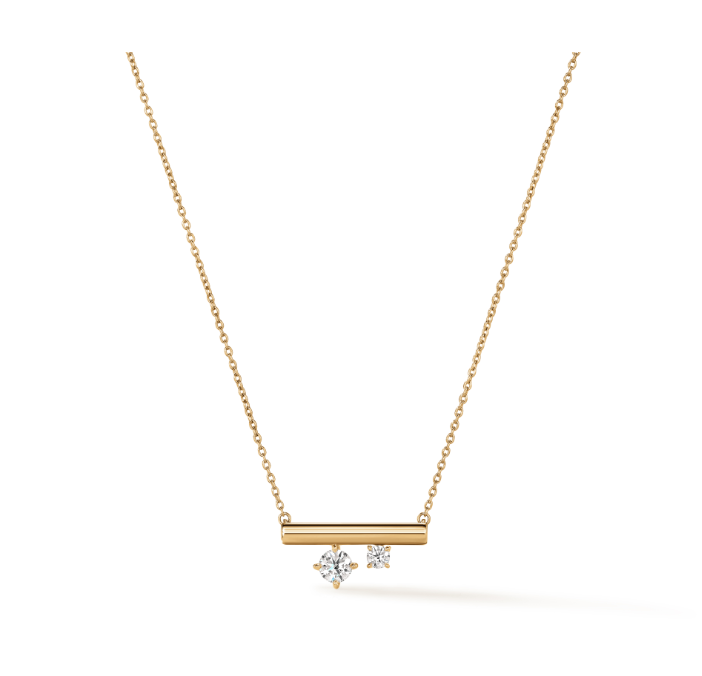 Hearts On Fire Barre Double Floating Diamonds Pendant Necklace