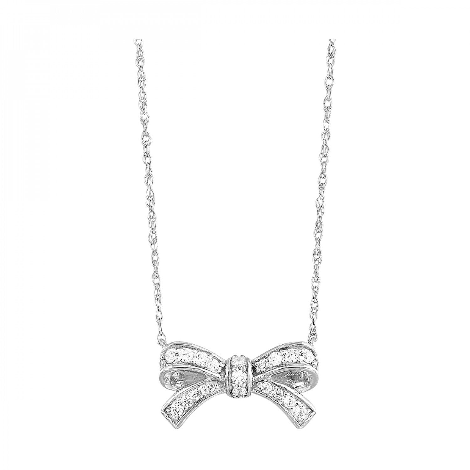 Gold Bow Necklace