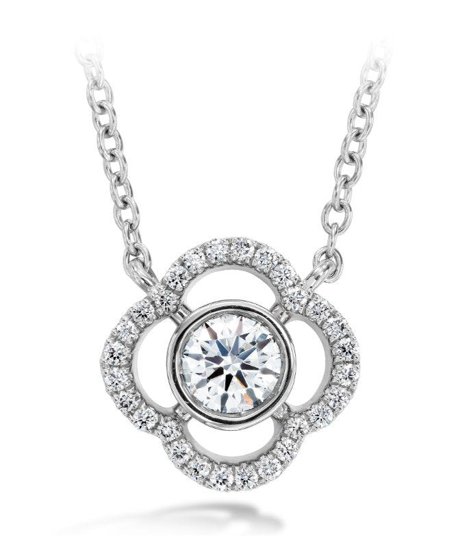 Hearts On Fire Petal Bezel Pendant