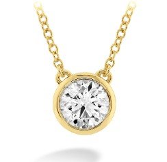 Hearts on Fire Classic Bezel Solitaire Pendant