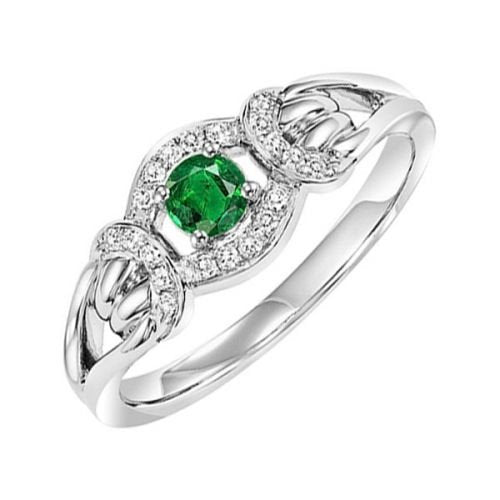 14KW Emerald Ring