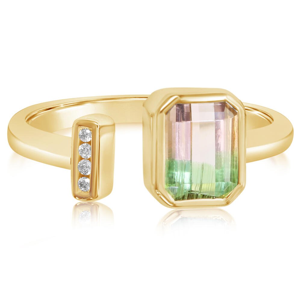 Bi-Color Tourmaline Ring