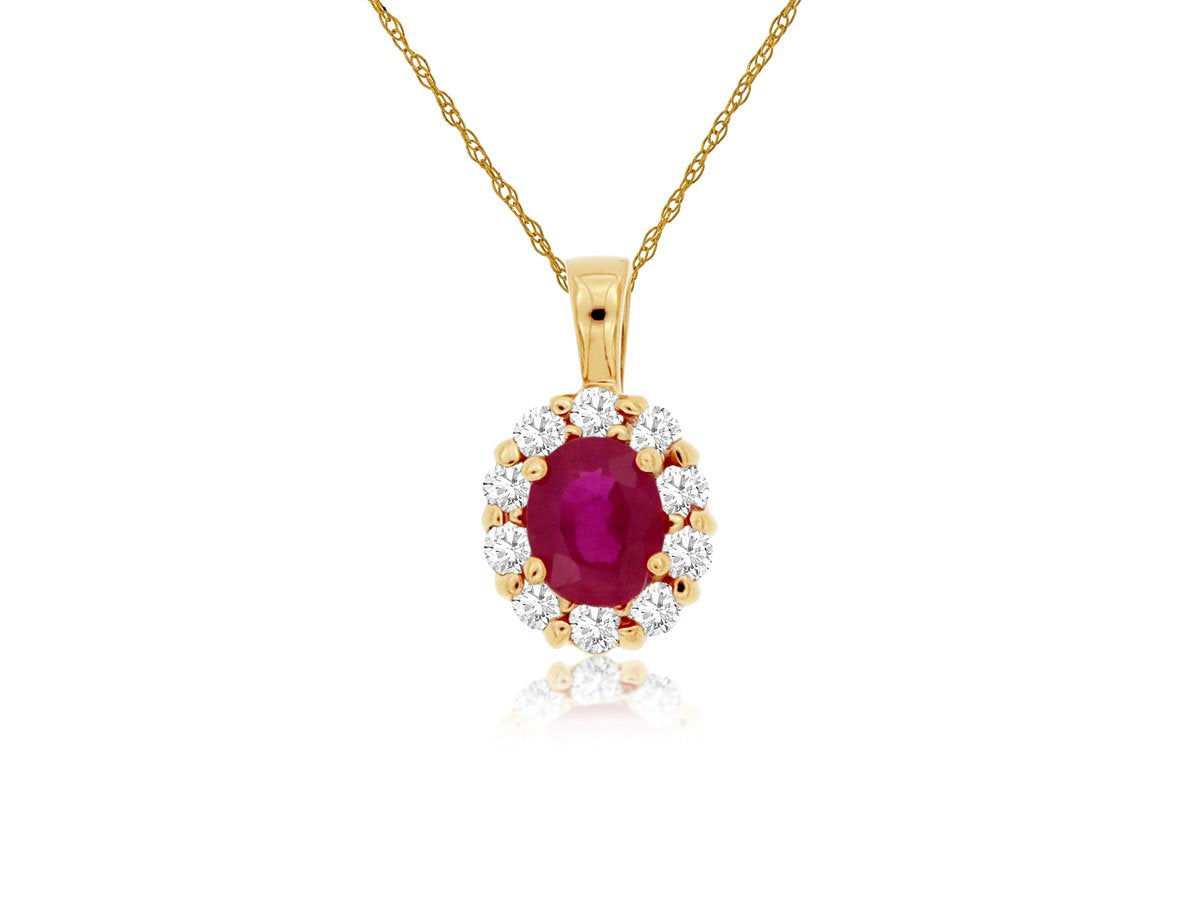 Ruby & Diamond Pendant