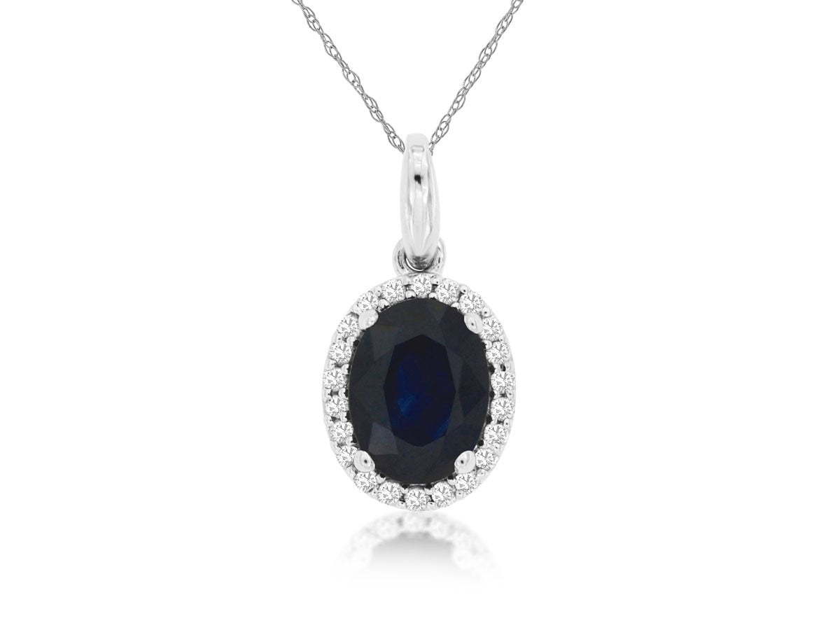 Sapphire & Diamond Pendant