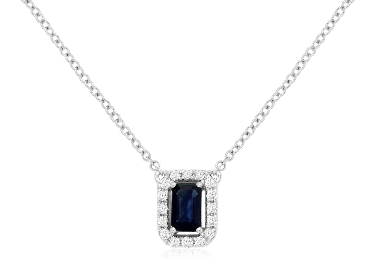 Sapphire & Diamond Pendant