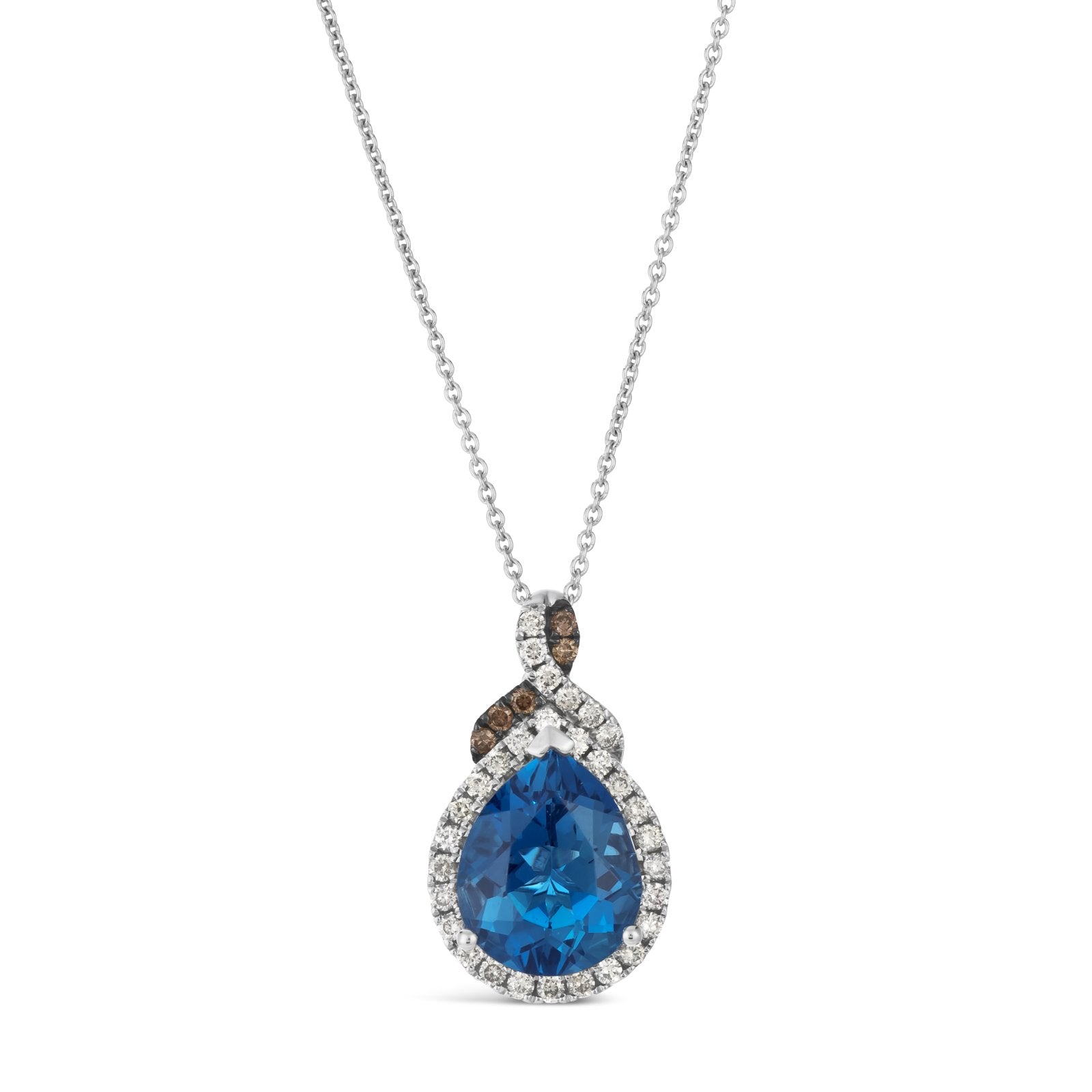 LeVian Topaz & Diamond Pendant