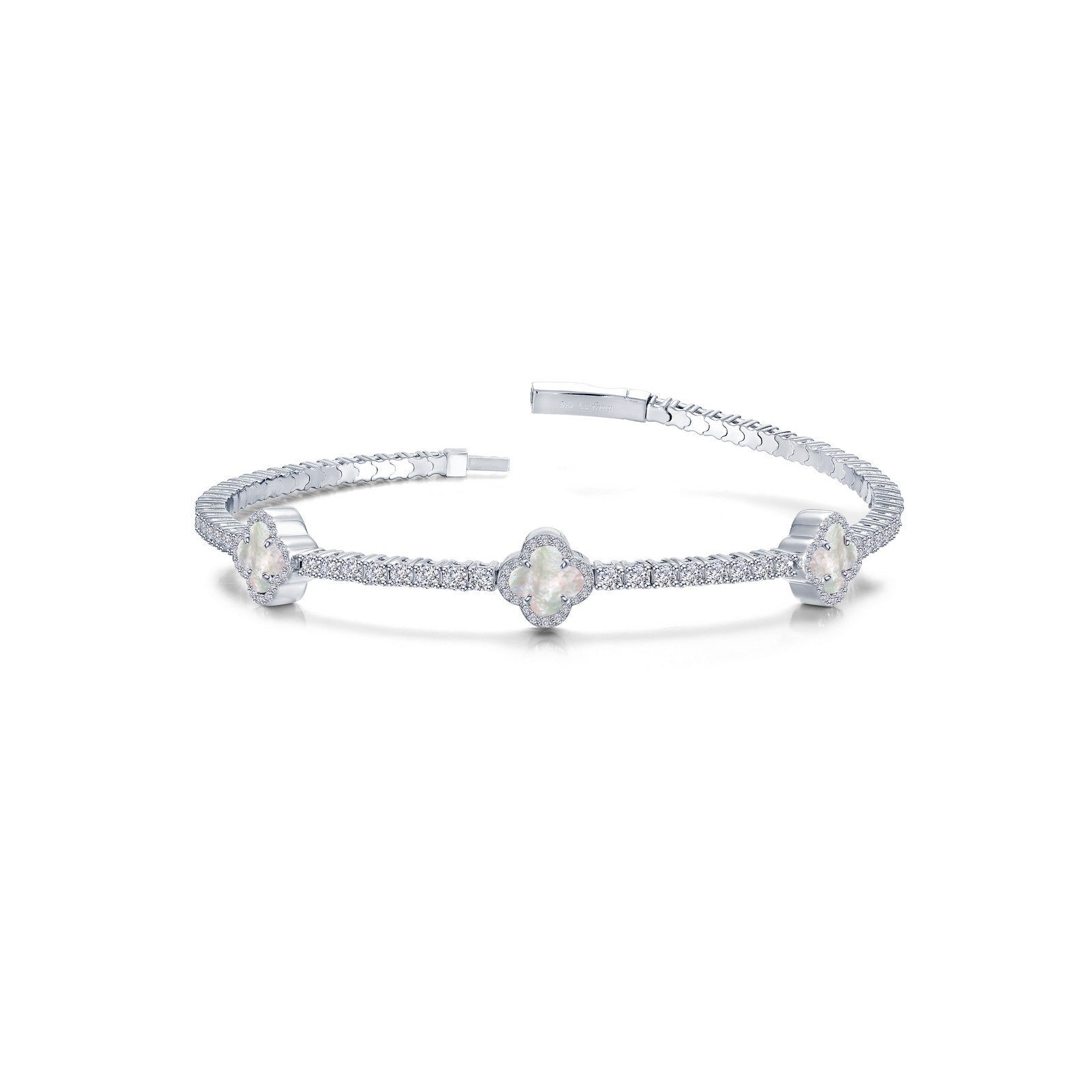 Freshwater MOP Station Flexible Tennis Bangle