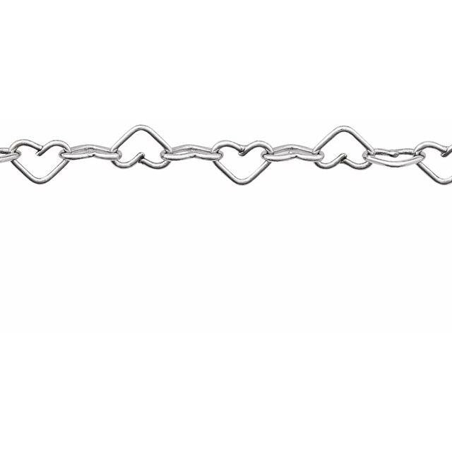 SS 1" HEART CHAIN