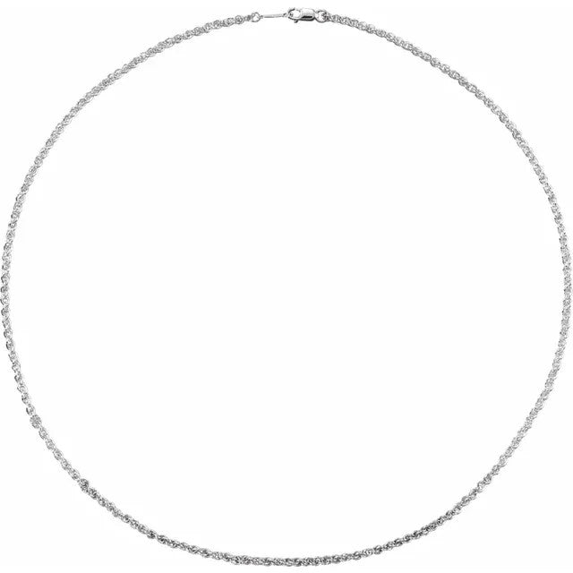 Sterling Silver Rope Chain