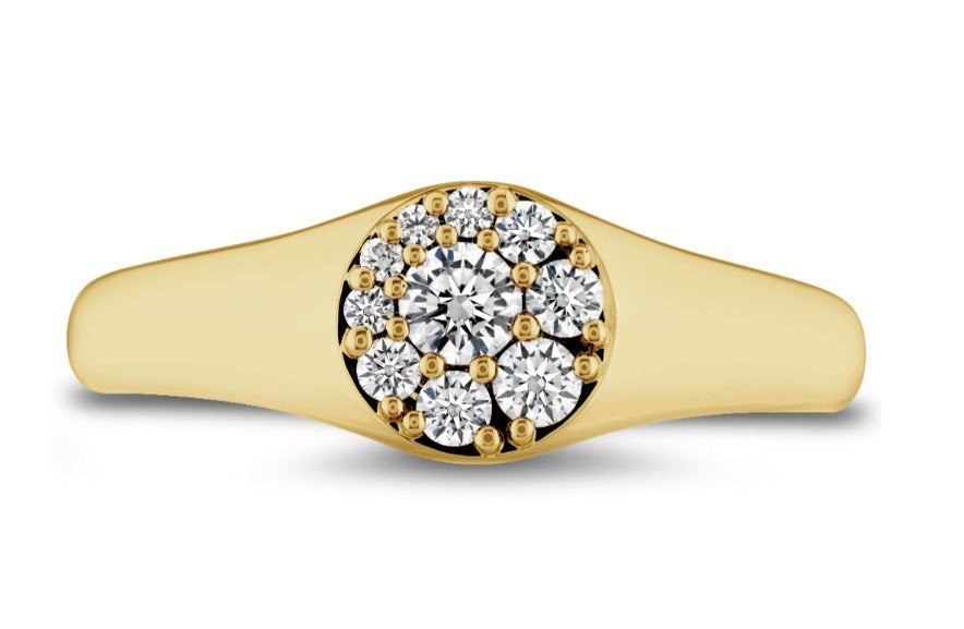 Hearts On Fire Tessa Circle Signet Ring