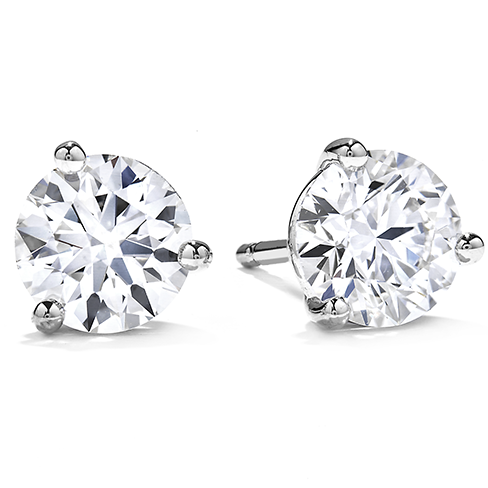 Hearts On Fire 3-Prong Diamond Stud Earrings