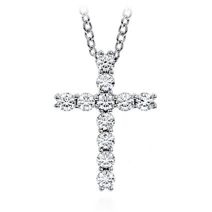 Hearts On Fire Whimsical Cross Pendant Necklace