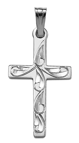 Marathon Engraved Cross Pendant