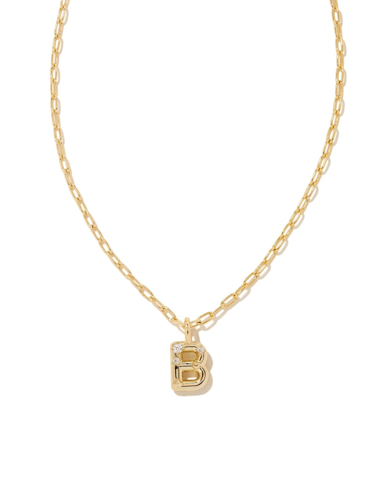 Kendra Scott Crystal Letter B Pendant Necklace