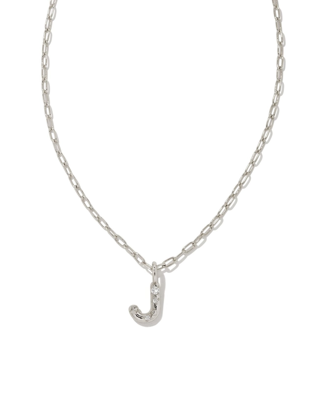 Kendra Scott Crystal Letter J Pendant Necklace