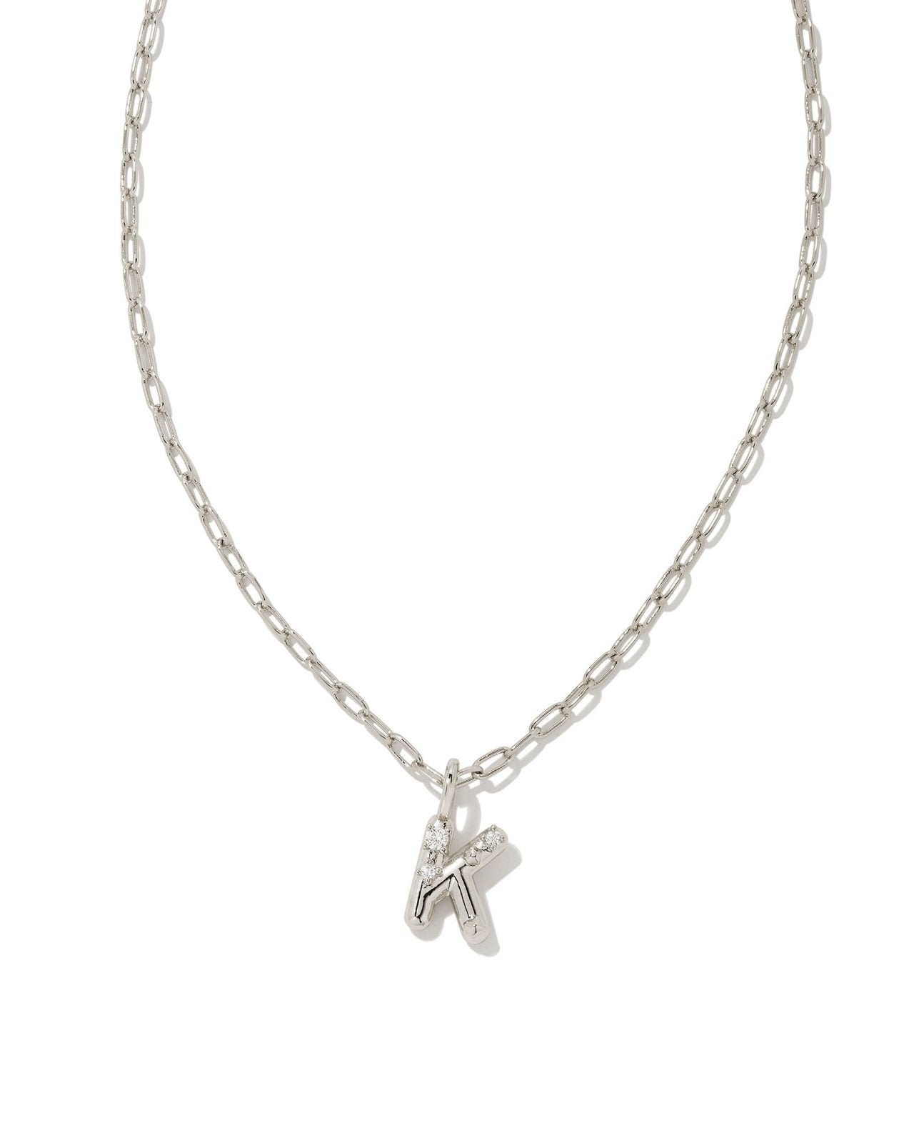 Kendra Scott Crystal Letter K Pendant Necklace