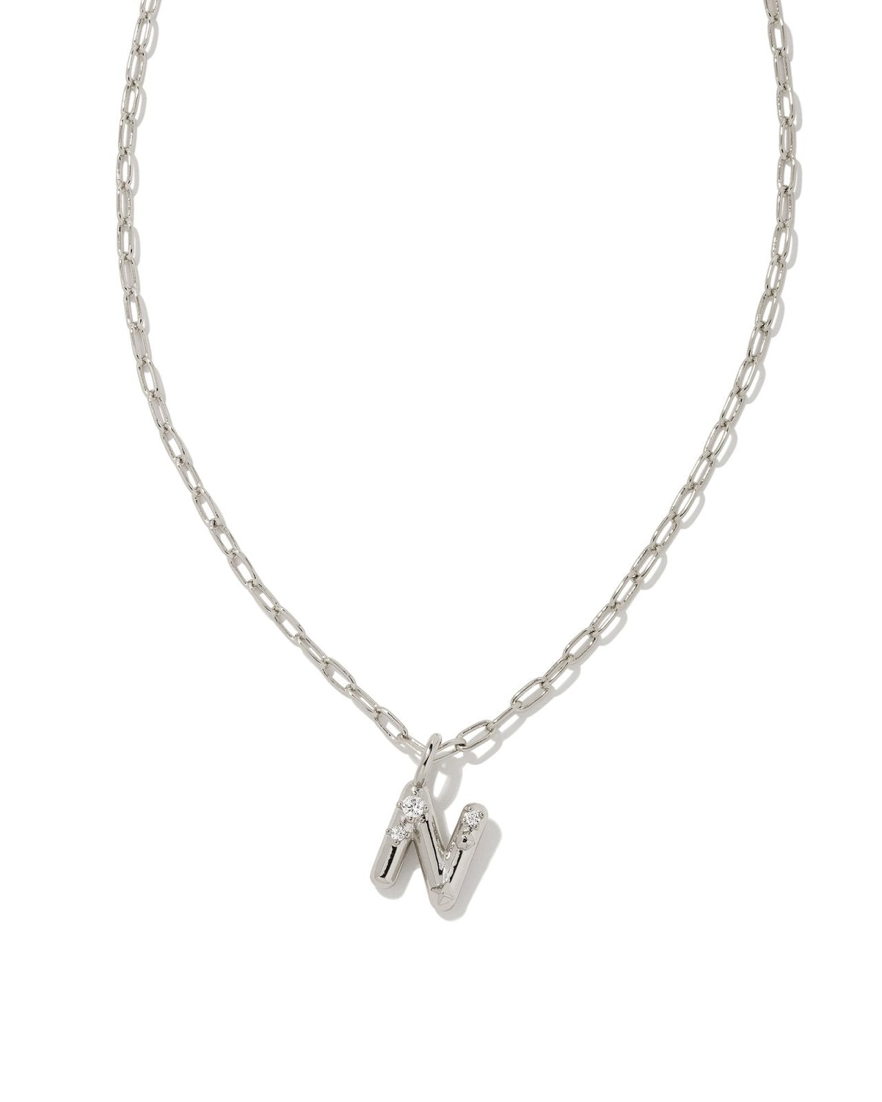 Kendra Scott Crystal Letter N Pendant Necklace