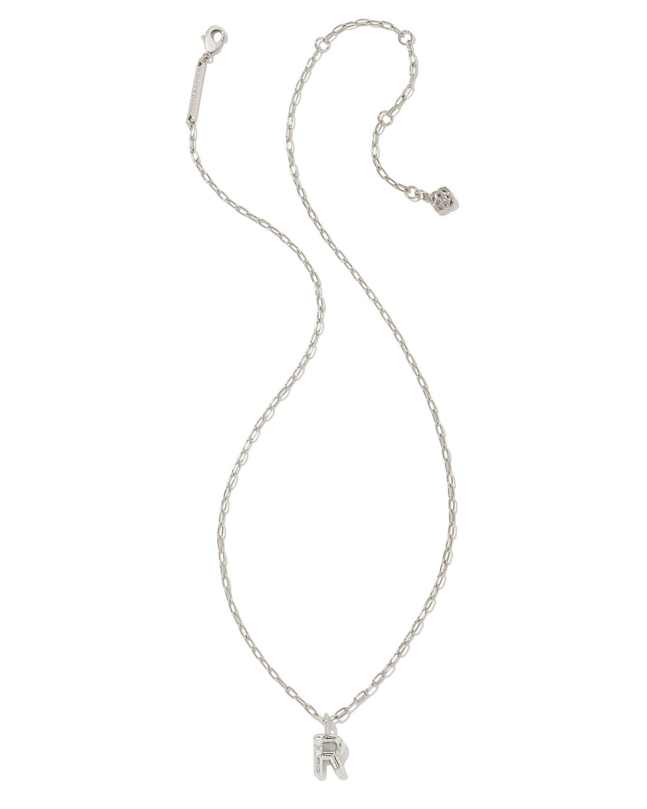 Kendra Scott Crystal Letter R Pendant Necklace