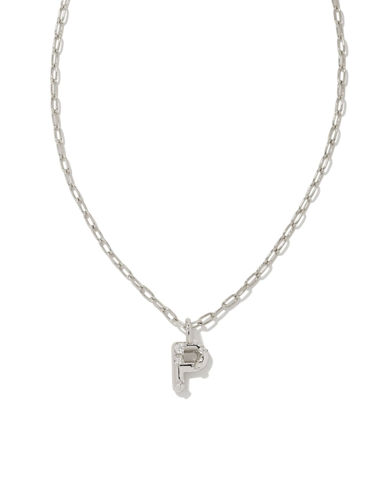 Kendra Scott Crystal Letter P Pendant Necklace