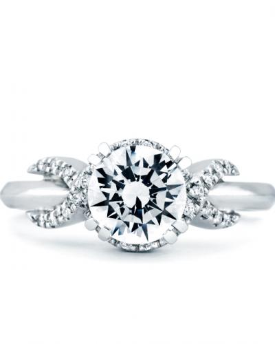 Infinity Semi Mount Engagement Ring