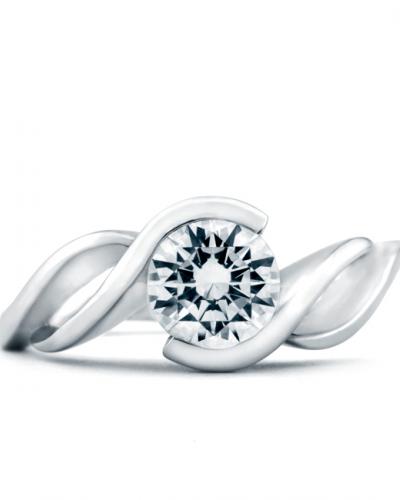 Fire Semi Mount Engagement Ring