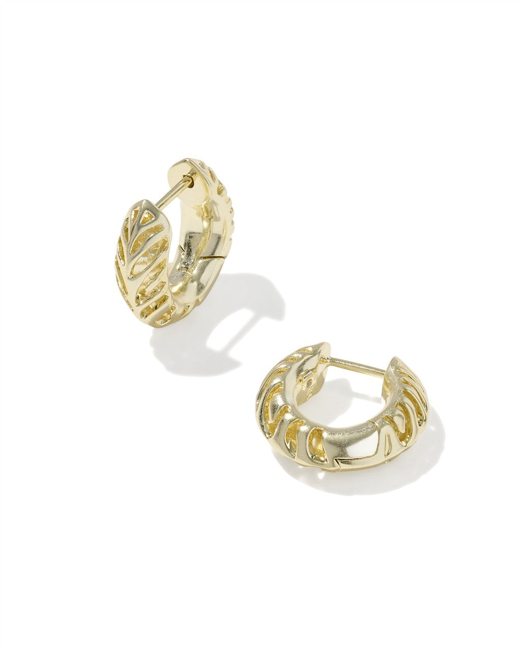 Tiger Striped Mikki Huggie Earrings