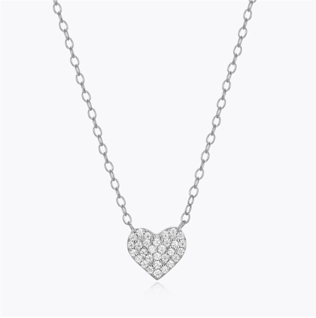 Pave Heart Necklace
