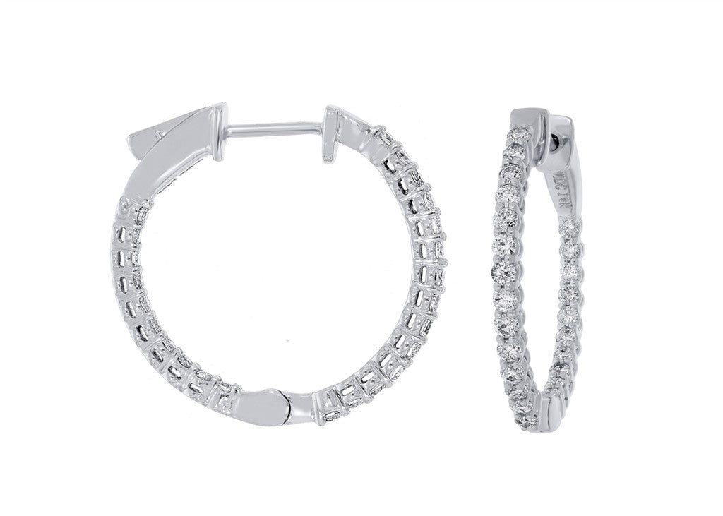 Diamond Hoop Earrings
