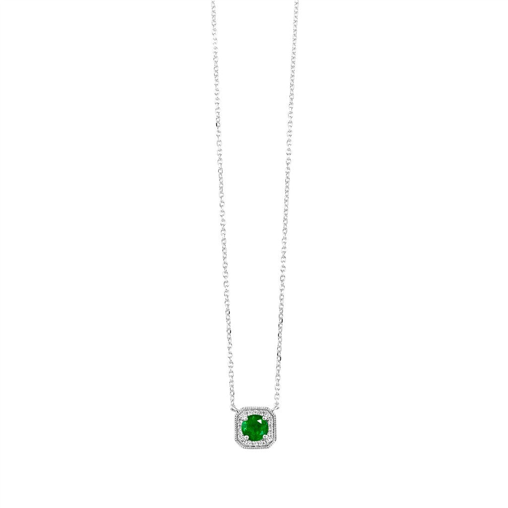 Emerald & Diamond Pendant