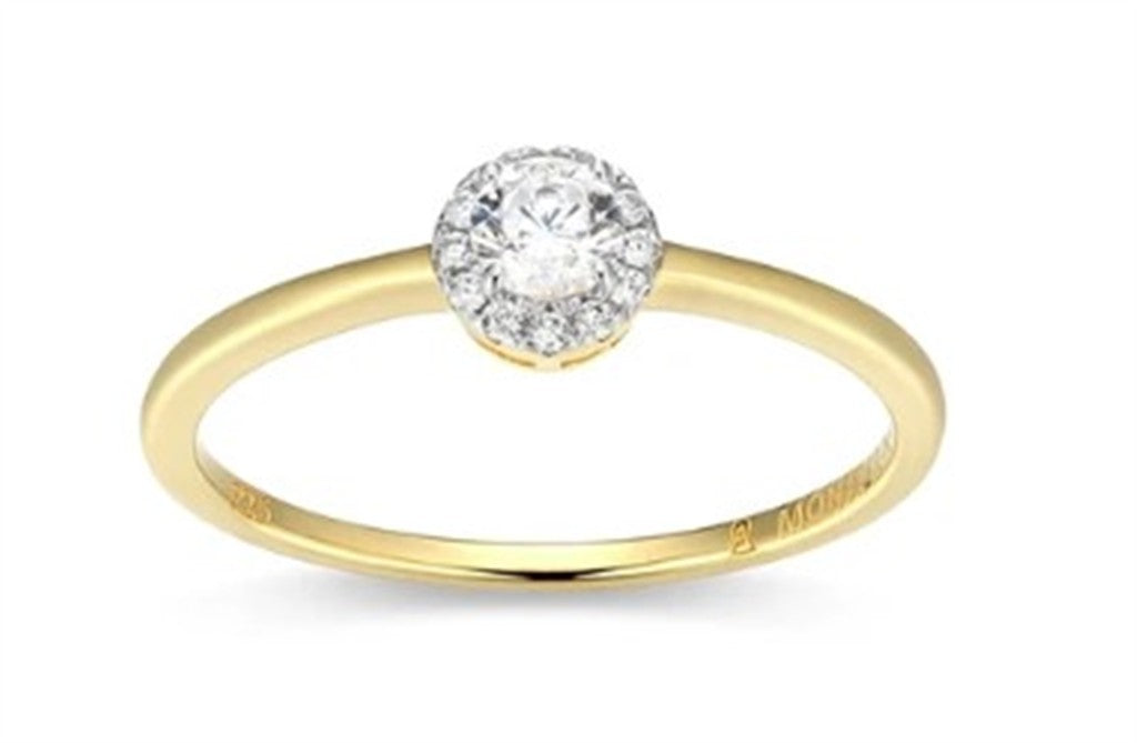 Halo Promise Ring