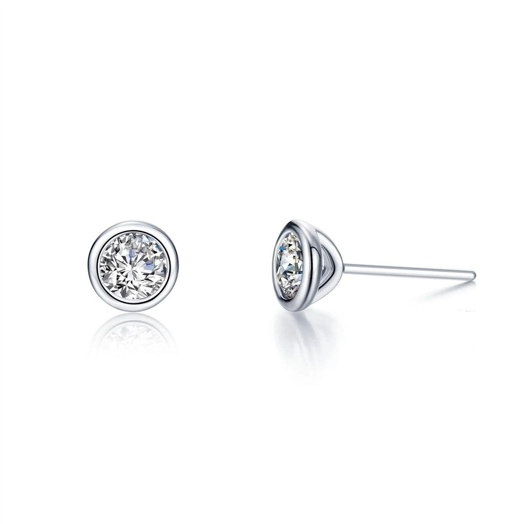 Solitaire Stud Earrings