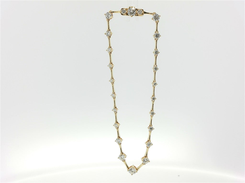 Hearts On Fire 1.50CTW Cascade Diamond Station Tennis Bracelet in 18K Yellow Gold