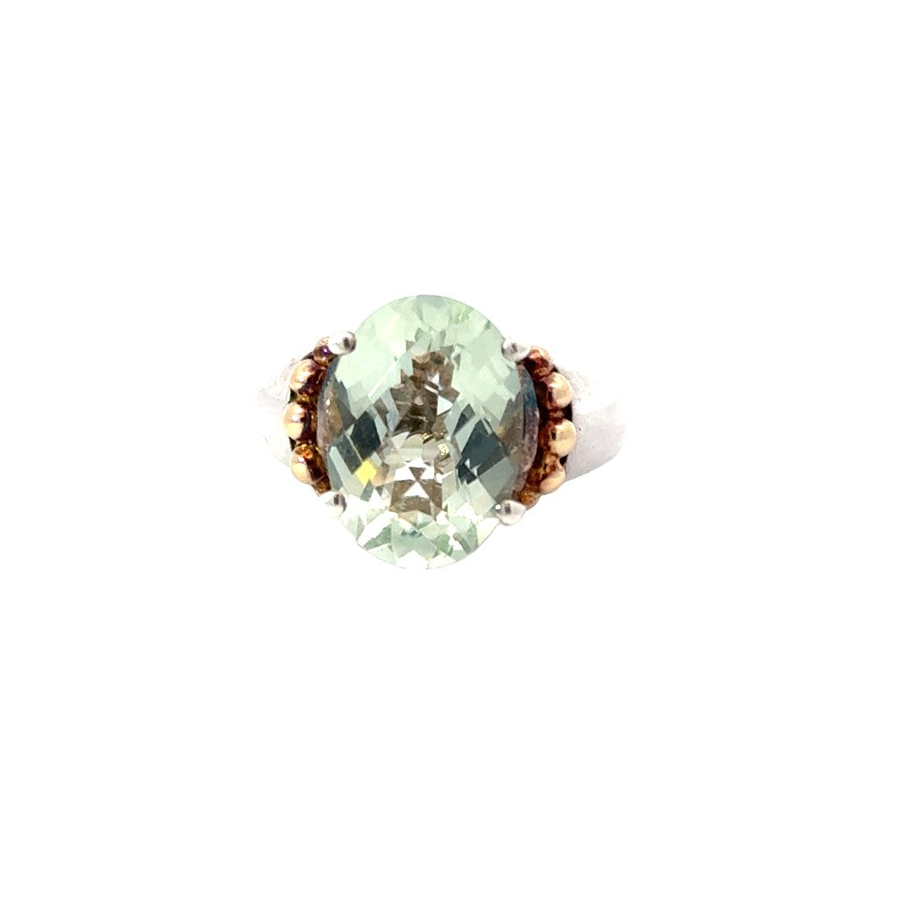 Estate Green Quartz Ring