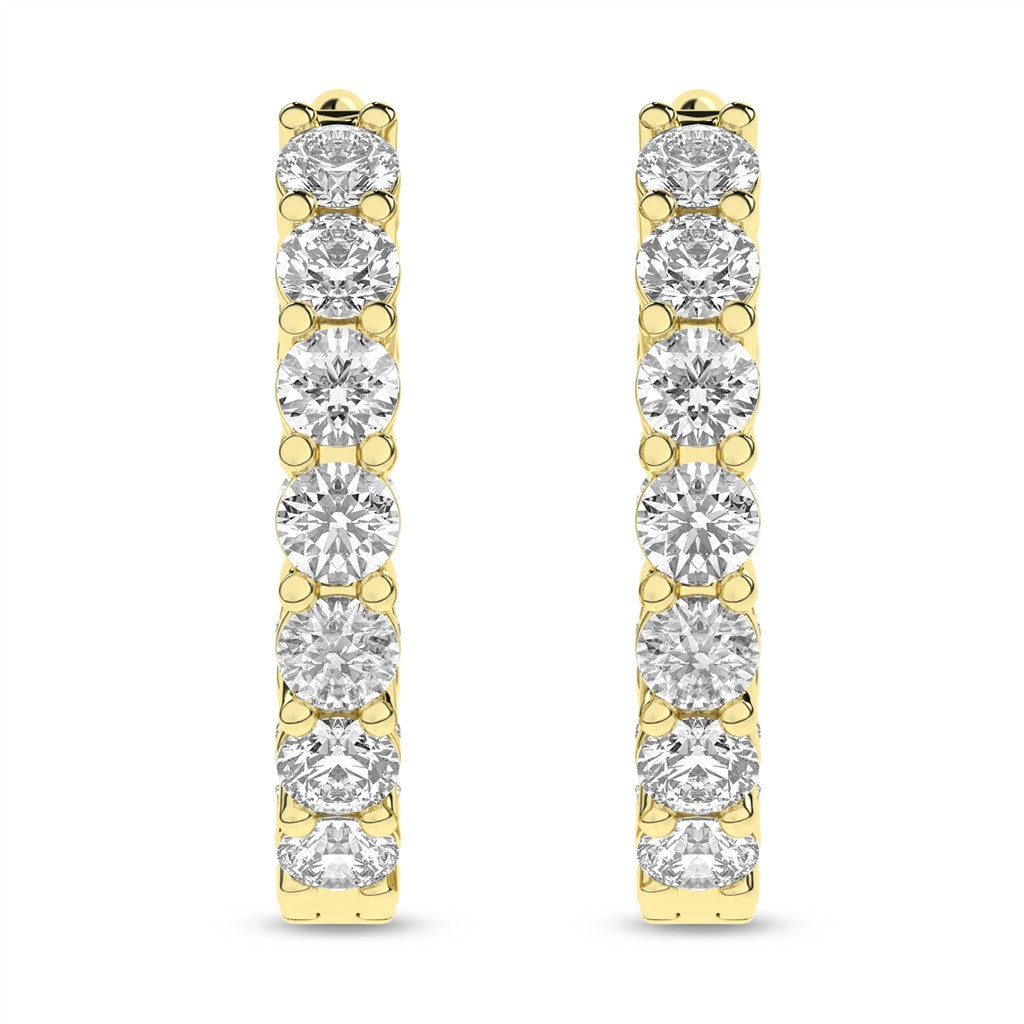 Lab Grown Diamond Huggie Earrings