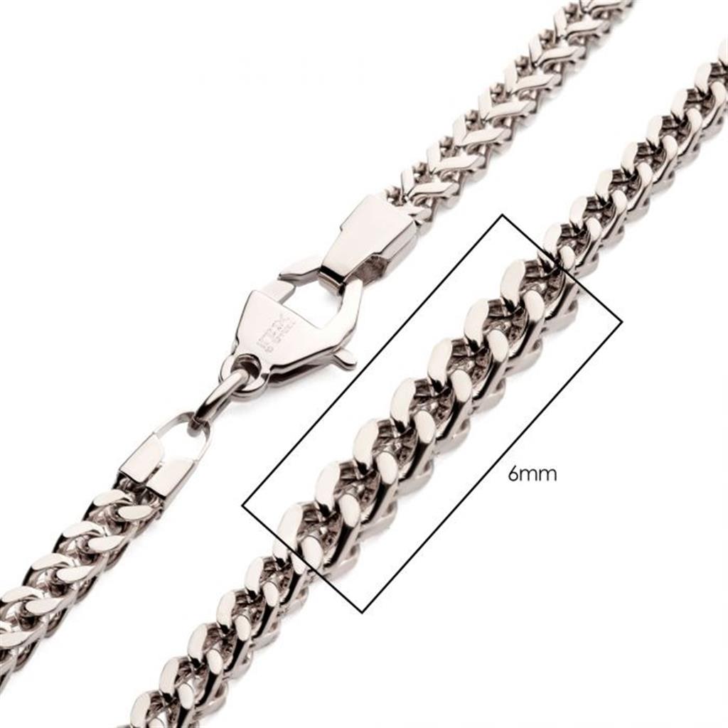 6mm Steel Franco Chain Necklace