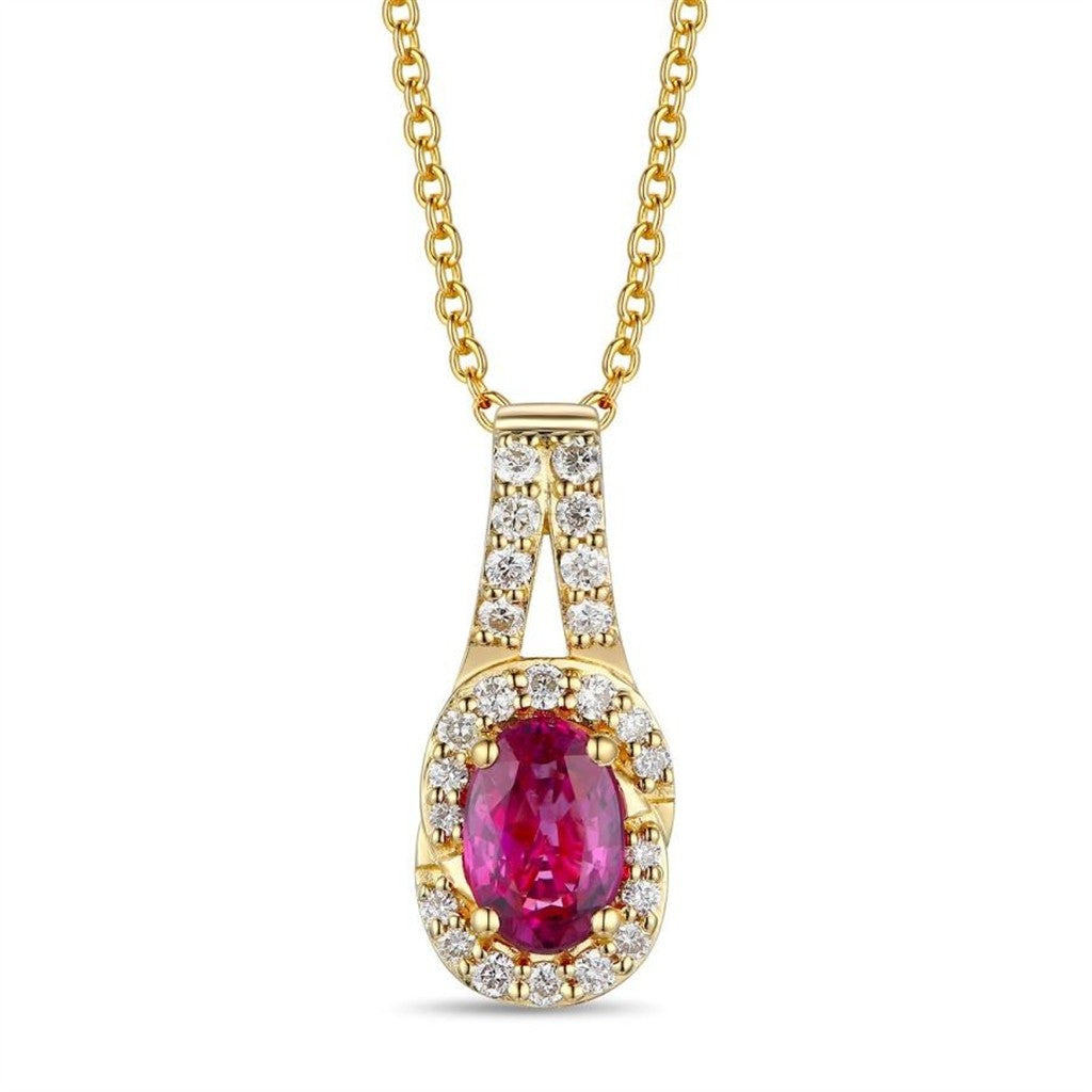 LeVian Ruby & Diamond Pendant