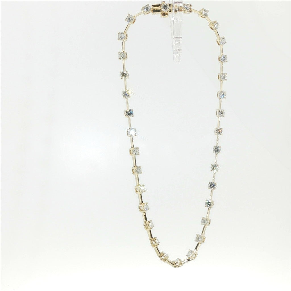 Sylvie 14k Yellow Gold Diamond Line' Bracelet