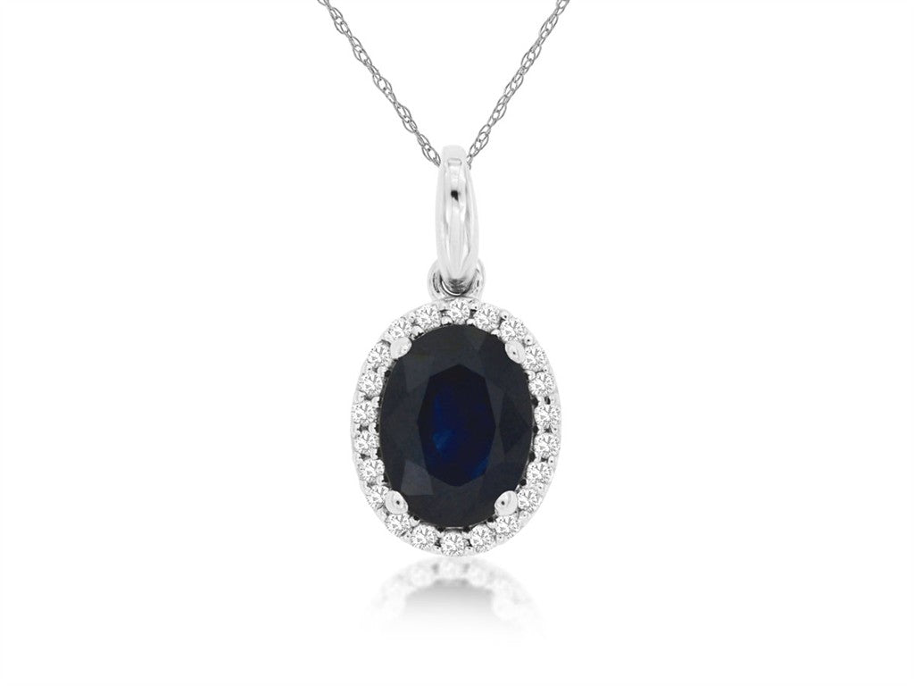 Sapphire & Diamond Pendant