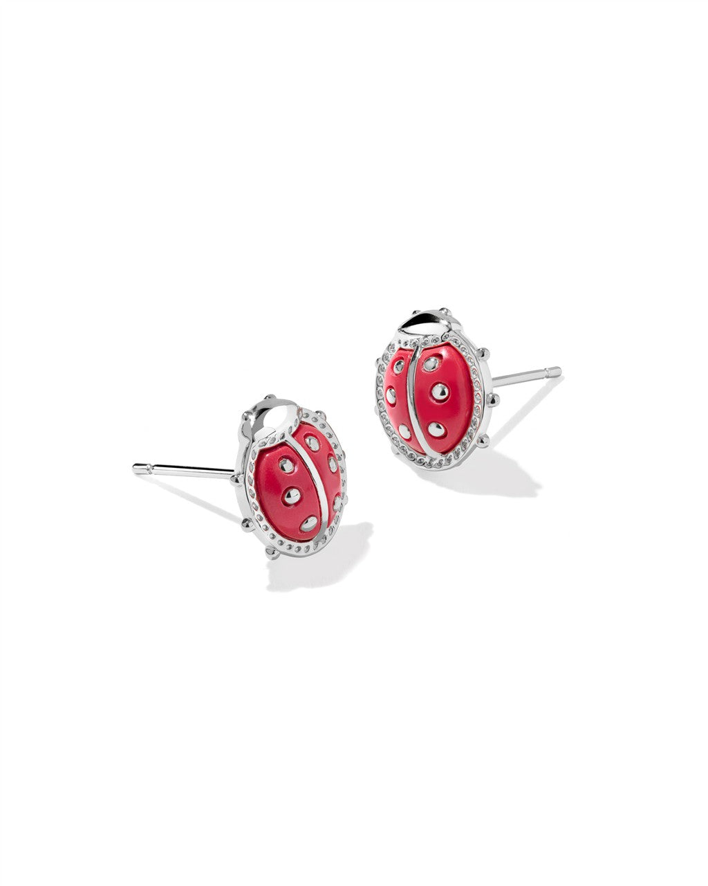 KENDRA SCOTT LADYBUG STUD EARRINGS