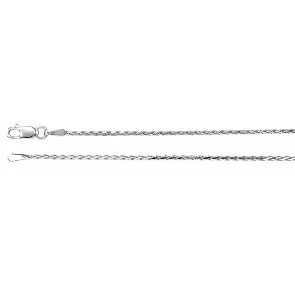 Sterling Silver Diamond-Cut Wheat Chain
