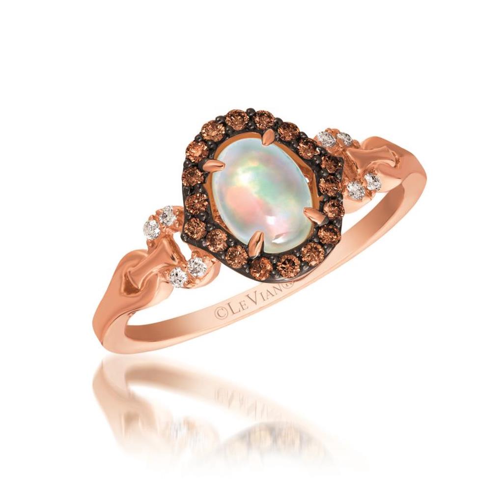 Le Vian Chocolatier® Ring featuring Neopolitan Opal™ Chocolate Diamonds® , Vanilla Diamonds®